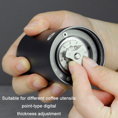 เครื่องบดเมล็ดกาแฟมือหมุนเพลาคู่แกนสแตนเลสแบบแมนนวล, Manual Stainless Steel