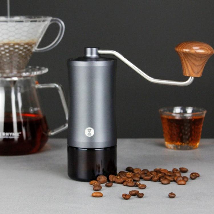 เครื่องบดเมล็ดกาแฟมือหมุนเพลาคู่แกนสแตนเลสแบบแมนนวล, Manual Stainless Steel