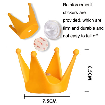 2PCS รถจักรยานยนต์ Crown Sucker หมวกนิรภัยตกแต่ง, สีเหลือง, สีชมพูอ่อน, Gray, สีน้ำเงิน, Peach Red