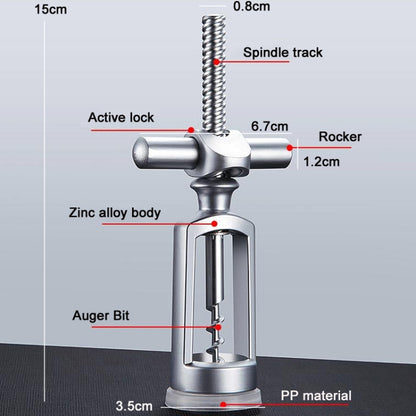 ที่เปิดขวดไวน์โลหะผสมสังกะสีครัว, Wine Opener