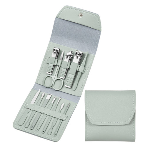 ชุดเครื่องมือทำเล็บกรรไกรตัดเล็บ Dead Skin Scissors Manicure Tool, 12 In 1 Matcha Green, 12 In 1 Coffee, 12 In 1 Black, 12 In 1 Pink, 16 In 1 Green, 16 In 1 Matcha Green, 16 In 1 Pink, 16 In 1 Coffee, 16 In 1 Blue, 16 In 1 Purple