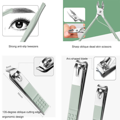 ชุดเครื่องมือทำเล็บกรรไกรตัดเล็บ Dead Skin Scissors Manicure Tool, 12 In 1 Matcha Green, 12 In 1 Coffee, 12 In 1 Black, 12 In 1 Pink, 16 In 1 Green, 16 In 1 Matcha Green, 16 In 1 Pink, 16 In 1 Coffee, 16 In 1 Blue, 16 In 1 Purple