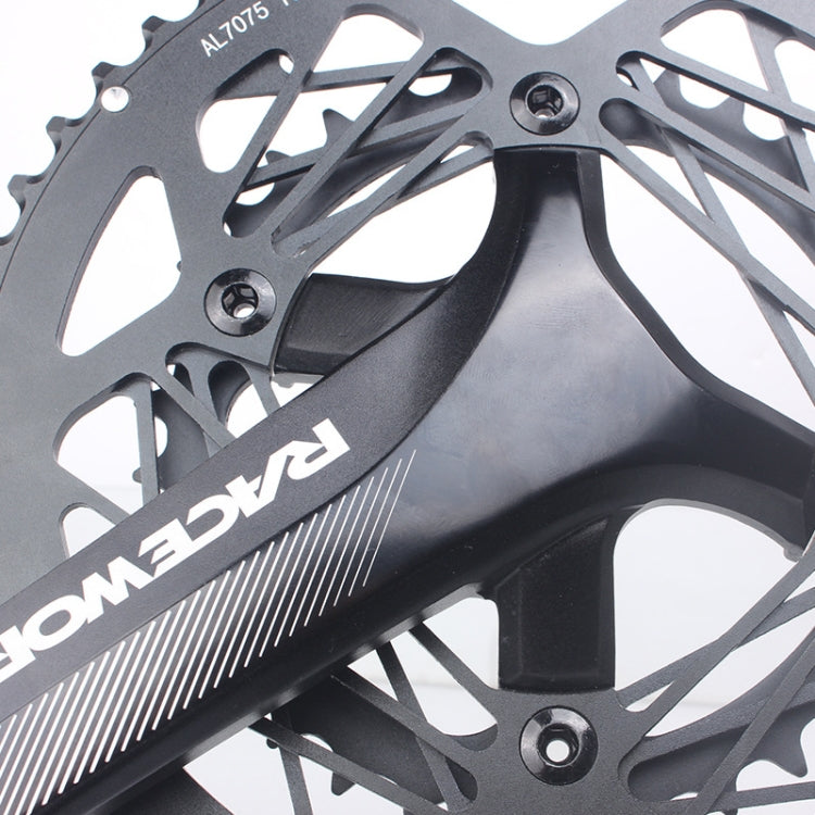 RACEWORK RKRFA จักรยานเสือหมอบอะลูมิเนียมอัลลอย 22 สปีด Crankset, Spec:, 50-34T without BB, 53-39T without BB, 50-34T with BB, 53-39T with BB
