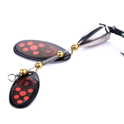 4 PCS HENGJIA SP304 6.5cm 13g Feather Hook เหยื่อล่อถนนเลื่อมหมุน, SP304 Orange Red, SP304 Black, SP304 Yellow