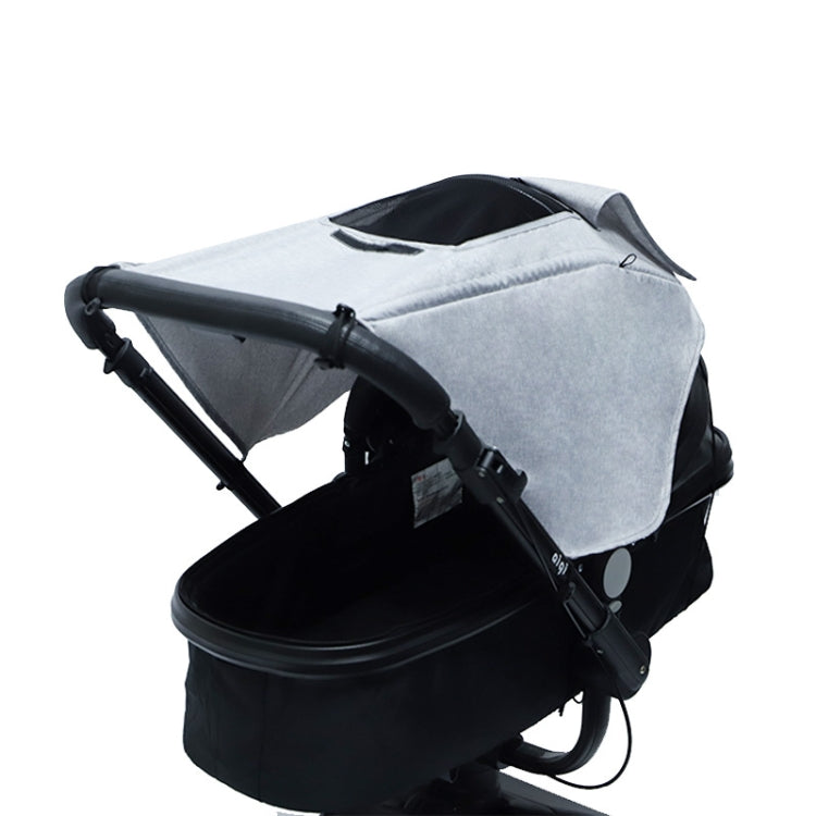 อุปกรณ์เสริมสำหรับรถเข็นเด็กทารก Universal ที่บังแดดพร้อมซันรูฟที่มองเห็นได้, Gray, Pink, สีดำ