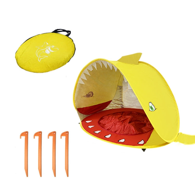 เต๊นท์ชายหาดเด็กพร้อมที่กำบังแดดพับเก็บได้แบบพกพา, Orange, Pink, Pink Stripe, Shark Gray, Shark Yellow, Whale Blue, Whale Pink