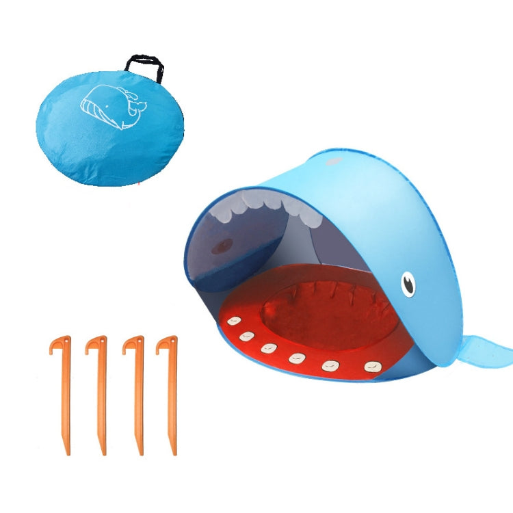 เต๊นท์ชายหาดเด็กพร้อมที่กำบังแดดพับเก็บได้แบบพกพา, Orange, Pink, Pink Stripe, Shark Gray, Shark Yellow, Whale Blue, Whale Pink