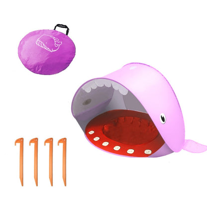 เต๊นท์ชายหาดเด็กพร้อมที่กำบังแดดพับเก็บได้แบบพกพา, Orange, Pink, Pink Stripe, Shark Gray, Shark Yellow, Whale Blue, Whale Pink
