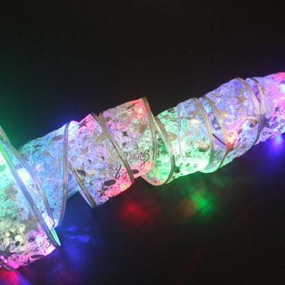 ไฟ LED คริสต์มาส Bronzing Double Ribbon String Lights, 1m, 2m, 4m, 5m, 10m, 20m