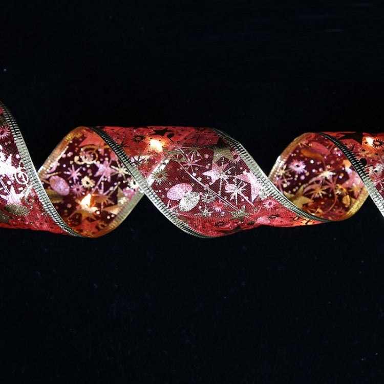 ไฟ LED คริสต์มาส Bronzing Double Ribbon String Lights, 1m, 2m, 4m, 5m, 10m, 20m