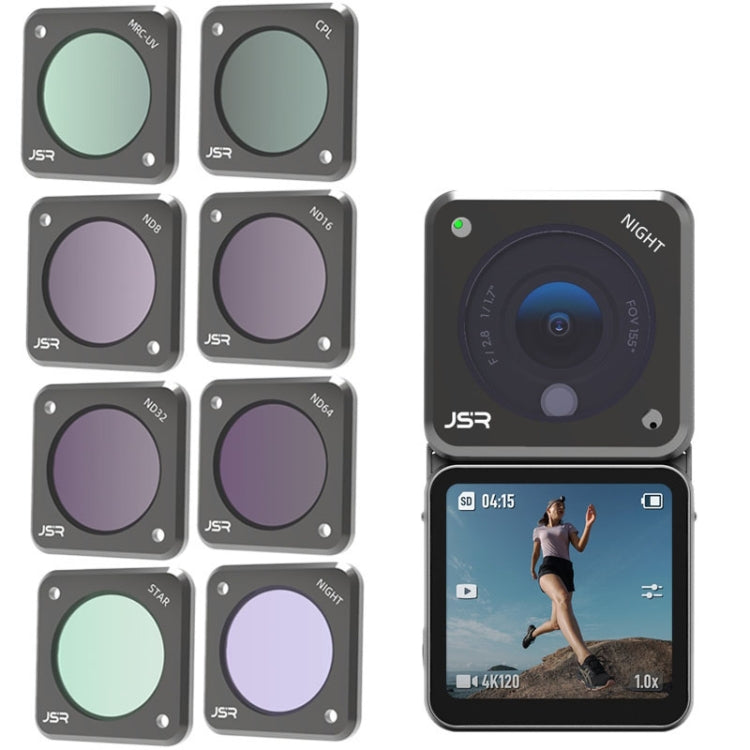 ตัวกรองกล้อง Action JUNESTAR สำหรับ DJI Action 2 สไตล์:, CPL, ND4, ND8, ND16, ND32, ND64, ND1000, ND8PL, ND64PL, Macro 10X, Night, Star, CS-3IN1, CS-4in1, CS-4in1 (NDPL), CS-6IN1, CS-8in1
