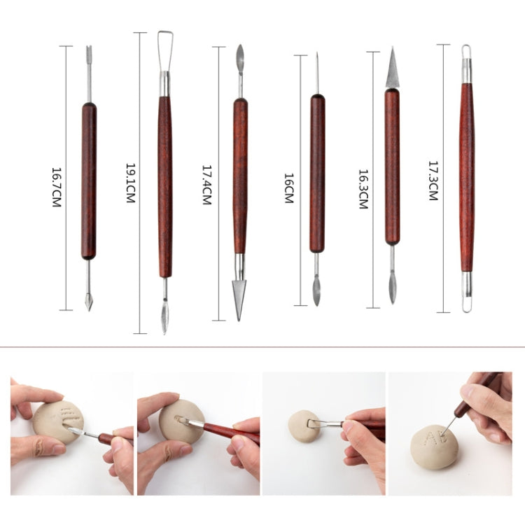 ชุดเครื่องมือเครื่องปั้นดินเผา 15 in 1 ประกอบด้วยมีดแกะสลักดินเหนียวและมีดขูดฟองน้ำรายละเอียด, 15 In 1