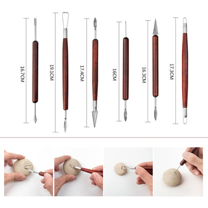 ชุดเครื่องมือเครื่องปั้นดินเผา 15 in 1 ประกอบด้วยมีดแกะสลักดินเหนียวและมีดขูดฟองน้ำรายละเอียด, 15 In 1