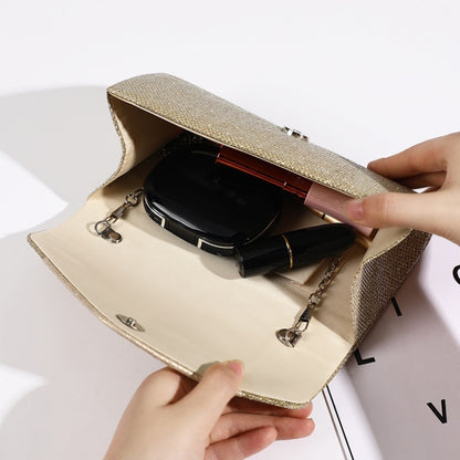 Simple Square Pleated Ladies Dinner Party Bag Bridesmaid Bridal Wedding Party Bag, Wedding Banquet Bag