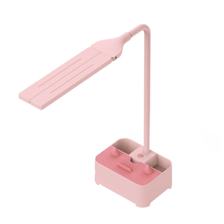 TD6 นักเรียนผู้ถือโทรศัพท์มือถือที่วางปากกาป้องกันดวงตา USB โคมไฟตั้งโต๊ะ, สีขาว, สีชมพู, สีเขียว