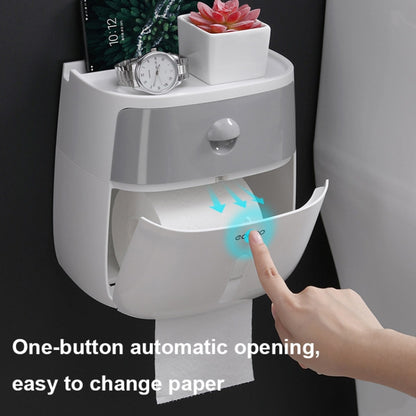 ECOCO E1804 ชั้นวางทิชชู่อเนกประสงค์ 2 ชั้นในห้องน้ำอเนกประสงค์, White+Gray, White+Black, Pink+Pink, Blue+Blue