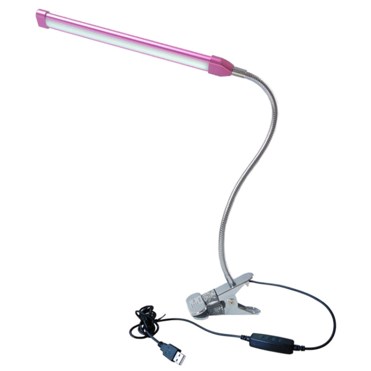 USB Clip Lamp Student Eye Protection ไฟ LED หรี่แสงได้, สีม่วง, สีทอง, สีดำ, สีเงิน