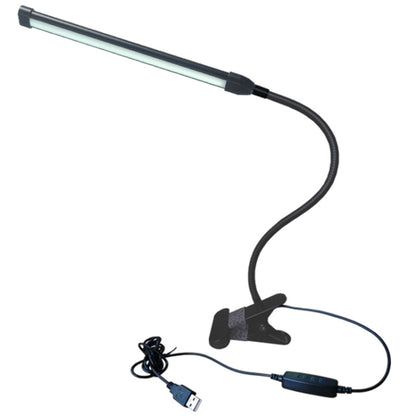 USB Clip Lamp Student Eye Protection ไฟ LED หรี่แสงได้, สีม่วง, สีทอง, สีดำ, สีเงิน
