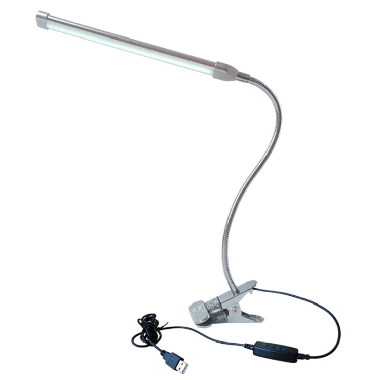 USB Clip Lamp Student Eye Protection ไฟ LED หรี่แสงได้, สีม่วง, สีทอง, สีดำ, สีเงิน