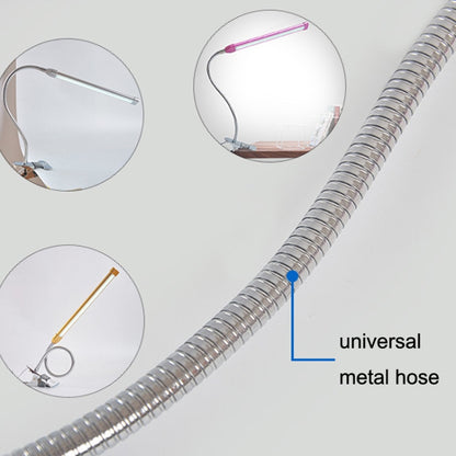 USB Clip Lamp Student Eye Protection ไฟ LED หรี่แสงได้, สีม่วง, สีทอง, สีดำ, สีเงิน