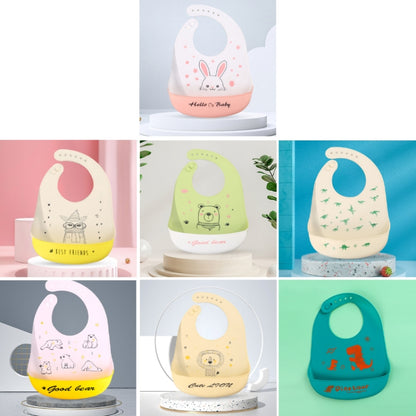 เบบี้ออยล์สเปรย์กันน้ำซิลิโคน Bib ผ้าเช็ดน้ำลายแบบบางพิเศษ, รูปแบบ:, Rabbit BATT2, Lion Dot 2, Rabbit Glasses 2, Good Bear 2, Dinosaur World, Big&Small Dinosaur