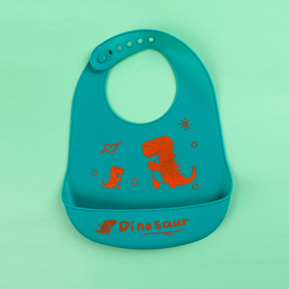 เบบี้ออยล์สเปรย์กันน้ำซิลิโคน Bib ผ้าเช็ดน้ำลายแบบบางพิเศษ, รูปแบบ:, Rabbit BATT2, Lion Dot 2, Rabbit Glasses 2, Good Bear 2, Dinosaur World, Big&Small Dinosaur