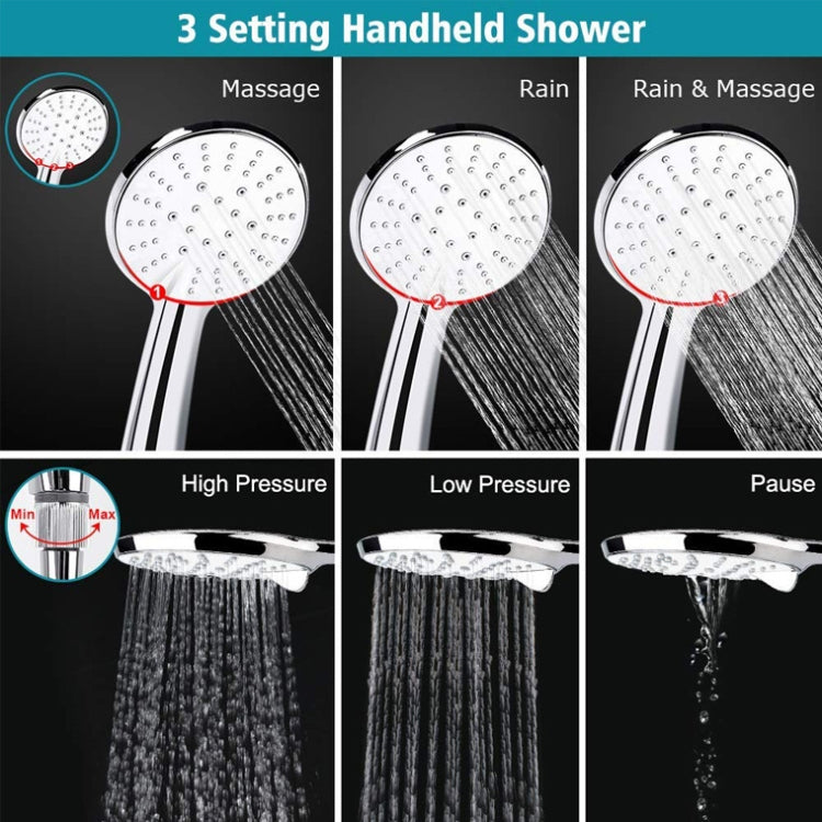ชุดฝักบัวคู่แบบใช้มือถือแบบสเปรย์ประหยัดน้ำแรงดันสูง, Dual Shower Set