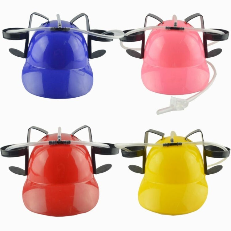 หมวกดื่มเบียร์ขี้เกียจปาร์ตี้วันเกิดหมวกกันน็อคเครื่องดื่มกลางแจ้ง, Drink Helmet(Red), Drink Helmet(Blue), Drink Helmet(Pink), Drink Helmet(Yellow)