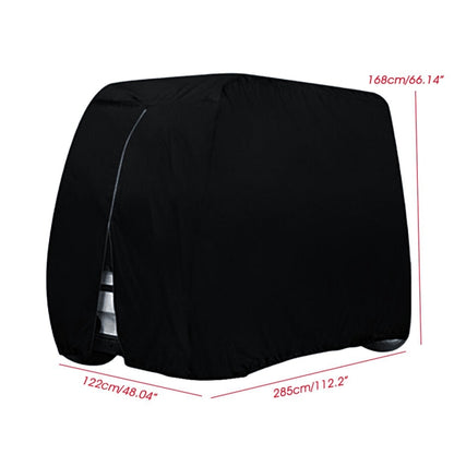 210D Oxford ผ้าผ้าคลุมรถกอล์ฟผ้าคลุมรถสกู๊ตเตอร์ Kart Dust Cover, 242 x 122 x 168 cm, 275 x 122 x 168 cm, 285 x 122 x 168cm