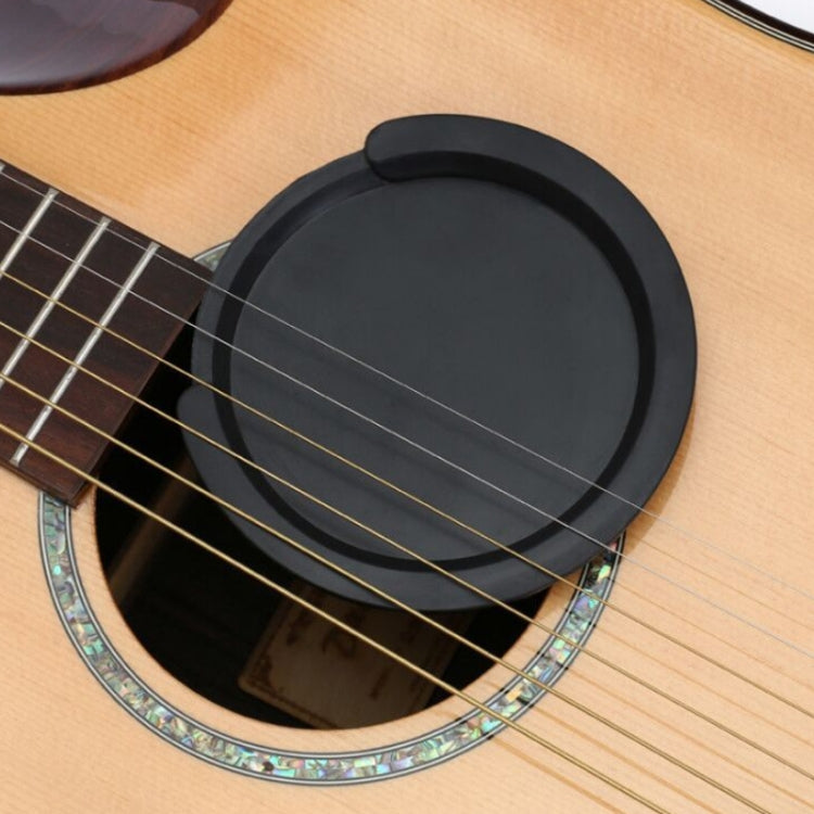 ซิลิโคนกีตาร์อะคูสติกพื้นบ้าน Sound Hole Cover Guitar Anti-whistle Mute, For 38/39 inches, For 41/42 inches