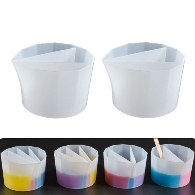 2 ชิ้น DIY คริสตัลอีพ็อกซี่ถ้วยแยกสีซิลิโคนถ้วยโทนเนอร์สไตล์:, 2 PCS 2 Grid, 2 PCS 3 Grid, 2 PCS 4 Grid, 2 PCS 5 Grid