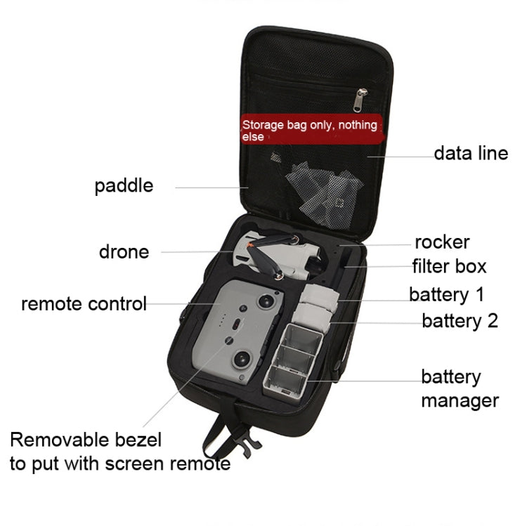 BKANO กระเป๋าเก็บของ กระเป๋าสะพาย กระเป๋า Messenger กระเป๋าเดินทาง สำหรับ DJI Mini 3 Pro, For DJI Mini 3 Pro
