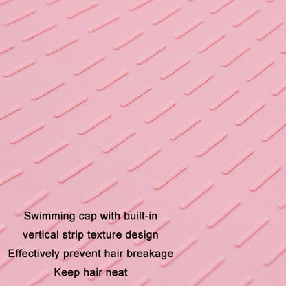WAVE หมวกว่ายน้ำซิลิโคนป้องกันหูสีทึบกันน้ำ, White, Pink, Black, Pink Blue, Rose Red, Colorful Blue, Childrens White, Childrens Pink, Childrens Pink Blue, Long Hair Pink Purple