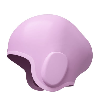 WAVE หมวกว่ายน้ำซิลิโคนป้องกันหูสีทึบกันน้ำ, White, Pink, Black, Pink Blue, Rose Red, Colorful Blue, Childrens White, Childrens Pink, Childrens Pink Blue, Long Hair Pink Purple