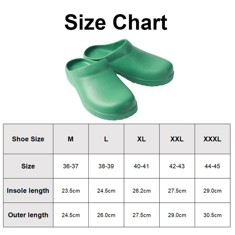 S073 รองเท้ากันลื่นสำหรับห้องปฏิบัติการและห้องผ่าตัด, 36-37, 38-39, 40-41, 42-43, 44-45