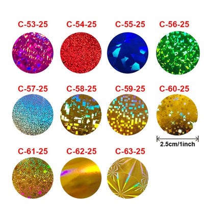 10 ชิ้นของขวัญสินค้าสติกเกอร์สีตกแต่งซองจดหมายซีลกาวในตัว, 25mm