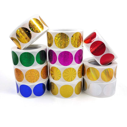 10 ชิ้นของขวัญสินค้าสติกเกอร์สีตกแต่งซองจดหมายซีลกาวในตัว, 25mm