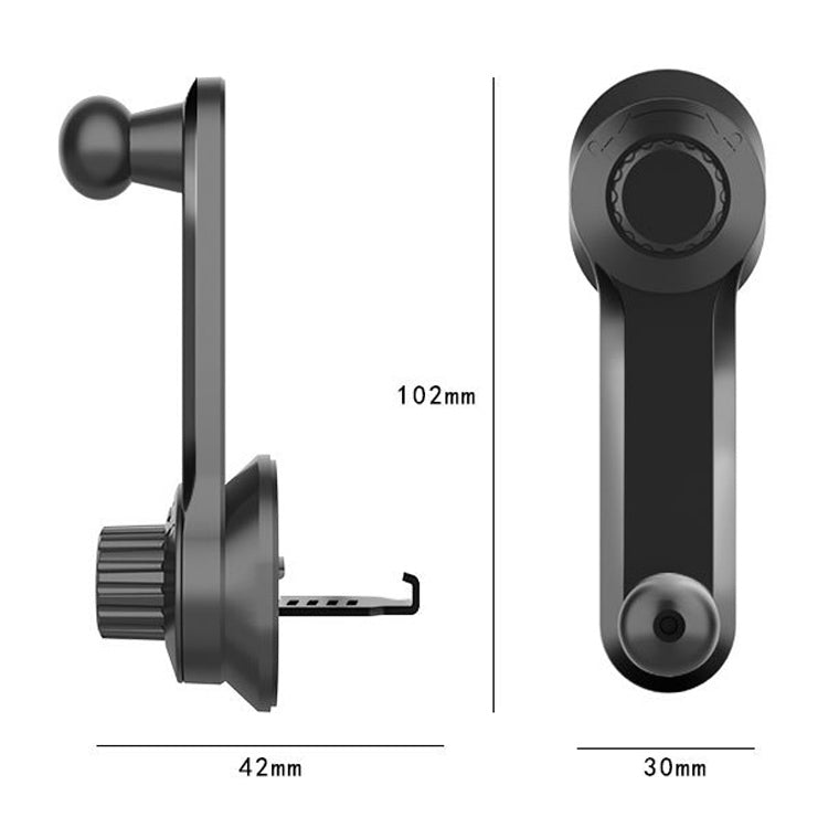 5PCS Car Extension Hook อุปกรณ์เสริมขายึดโทรศัพท์มือถือ Round Air Outlet Bracket, 13mm Ball Head, 15mm Ball Head, 17mm Ball Head