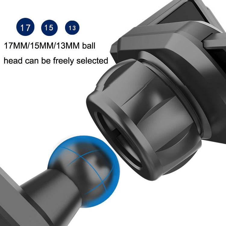 5PCS Car Extension Hook อุปกรณ์เสริมขายึดโทรศัพท์มือถือ Round Air Outlet Bracket, 13mm Ball Head, 15mm Ball Head, 17mm Ball Head