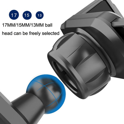 5PCS Car Extension Hook อุปกรณ์เสริมขายึดโทรศัพท์มือถือ Round Air Outlet Bracket, 13mm Ball Head, 15mm Ball Head, 17mm Ball Head