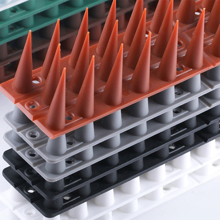 รั้วหนามกันนกพลาสติก 12 ชิ้นป้องกันการปีนเล็บ, Brown, Black, White, Brick Red, Green, Grass Green, Transparent, Grey