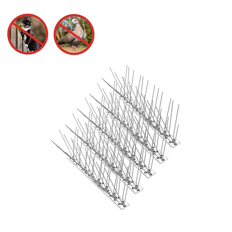 10 PCS ยาว 50 ซม. ไล่นก Anti-cat Thorn Stainless Steel Anti-bird Thorn, 10 PCS 50cm Long