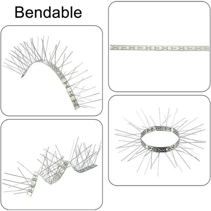 10 PCS ยาว 50 ซม. ไล่นก Anti-cat Thorn Stainless Steel Anti-bird Thorn, 10 PCS 50cm Long