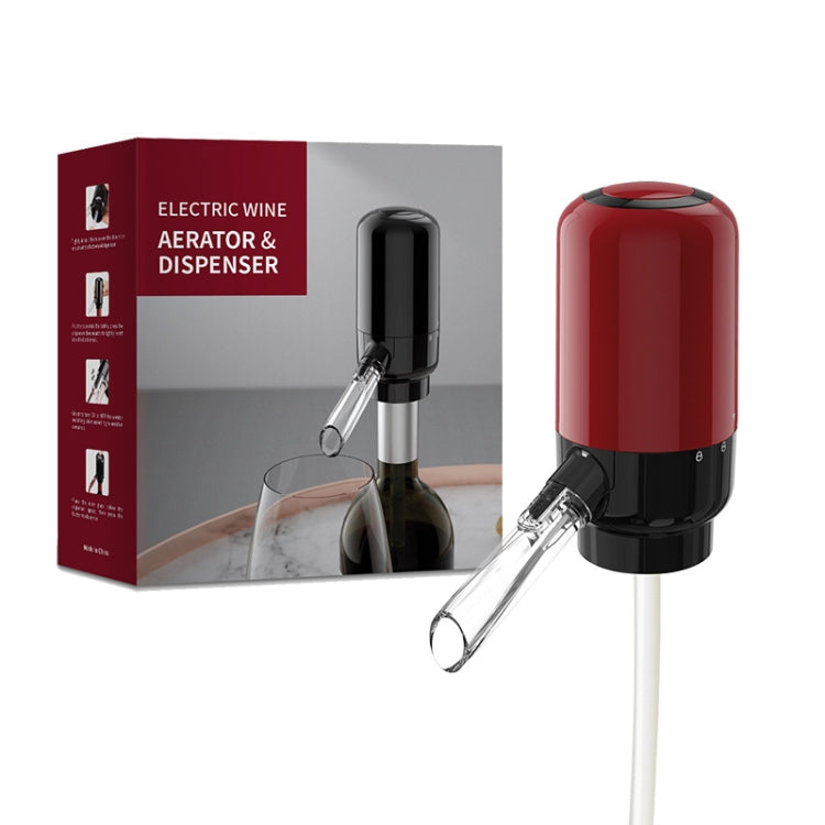 เครื่องจ่ายขวดเหล้าไวน์แดงไฟฟ้าสไตล์:, Red ABS, Stainless Steel, Stainless Steel With Base