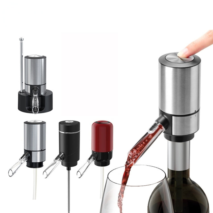 เครื่องจ่ายขวดเหล้าไวน์แดงไฟฟ้าสไตล์:, Red ABS, Stainless Steel, Stainless Steel With Base