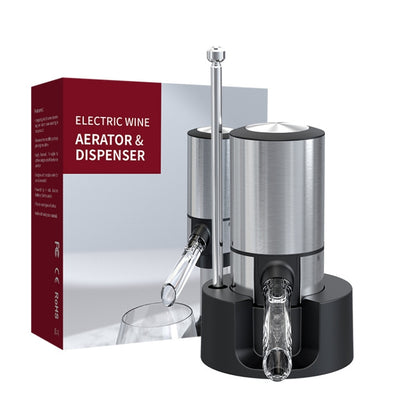 เครื่องจ่ายขวดเหล้าไวน์แดงไฟฟ้าสไตล์:, Red ABS, Stainless Steel, Stainless Steel With Base