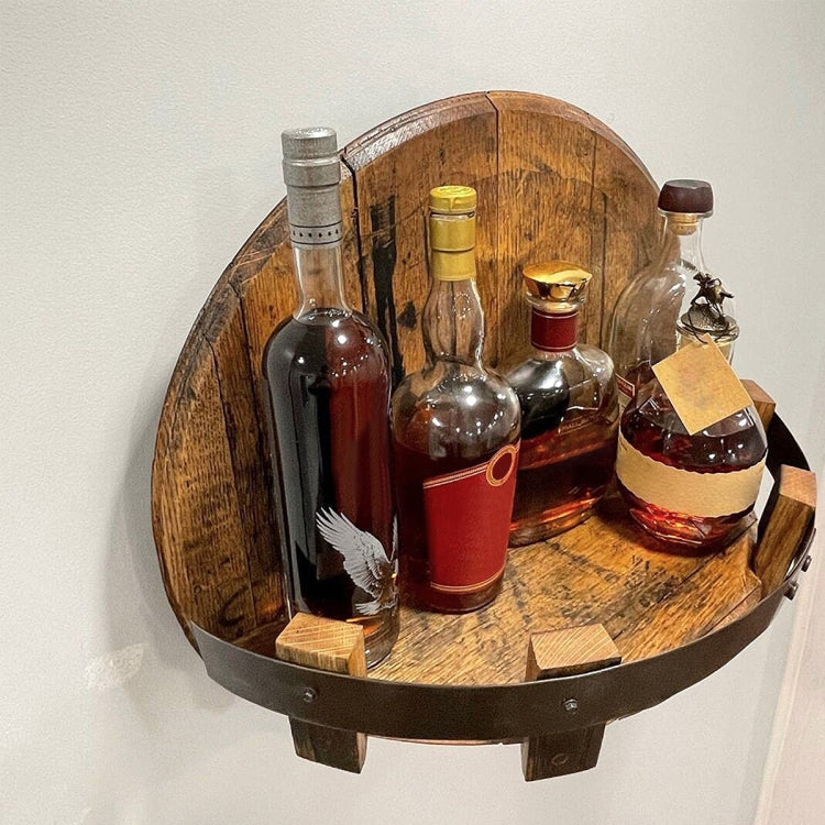 ชั้นเก็บไวน์ไม้ติดผนัง, Wall-mounted Wine Rack