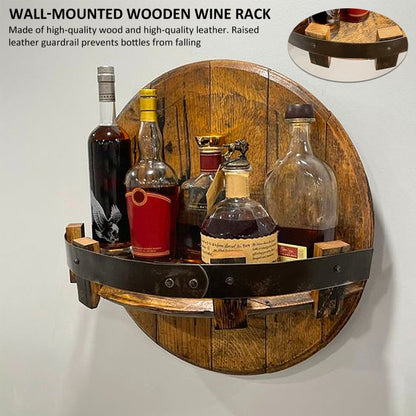 ชั้นเก็บไวน์ไม้ติดผนัง, Wall-mounted Wine Rack