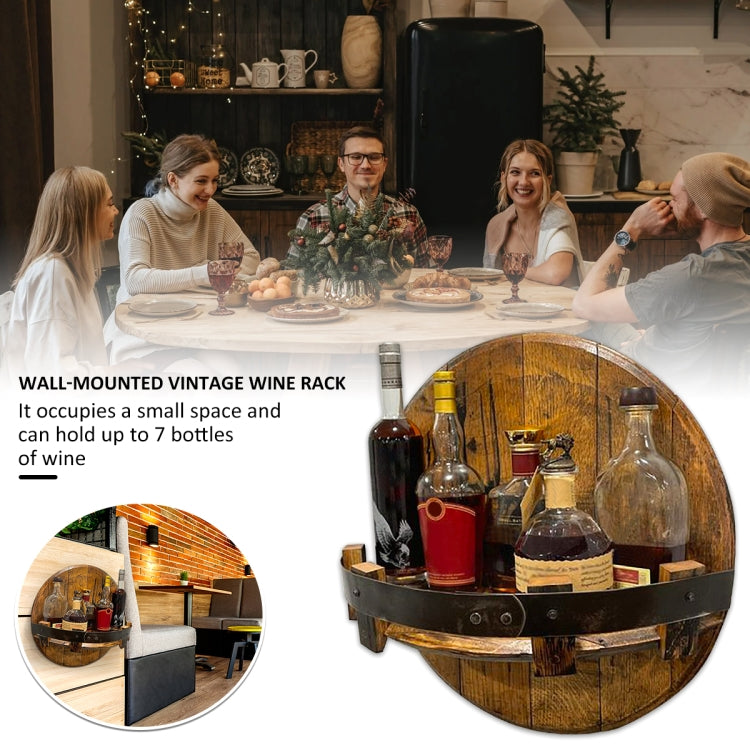 ชั้นเก็บไวน์ไม้ติดผนัง, Wall-mounted Wine Rack