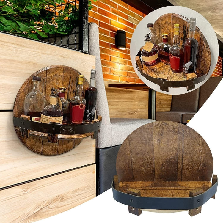 ชั้นเก็บไวน์ไม้ติดผนัง, Wall-mounted Wine Rack